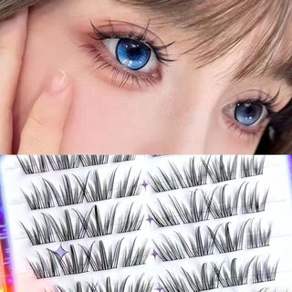 Magic Butterfly Fal Lông Mi Uốn Sợi Dày Chụp Ảnh Phản Chiếu Phân Đoạn Người Mới Ghép Lười Không Keo 25.12.12