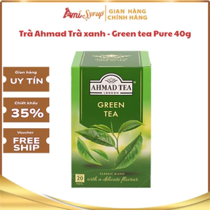 Trà Ahmad Trà Xanh Green Tea Pure 40g, Thơm Ngon Đậm Vị Trà
