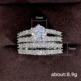Nhẫn bạc S925 zircon đơn giản, phù hợp làm quà tặng cho nữ