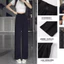 Quần Ống Rộng Nữ 2025 Cao Cấp Drape Quần Đen Thời Trang Thường Ngày Nhỏ Phù Hợp Với Quần 5.12