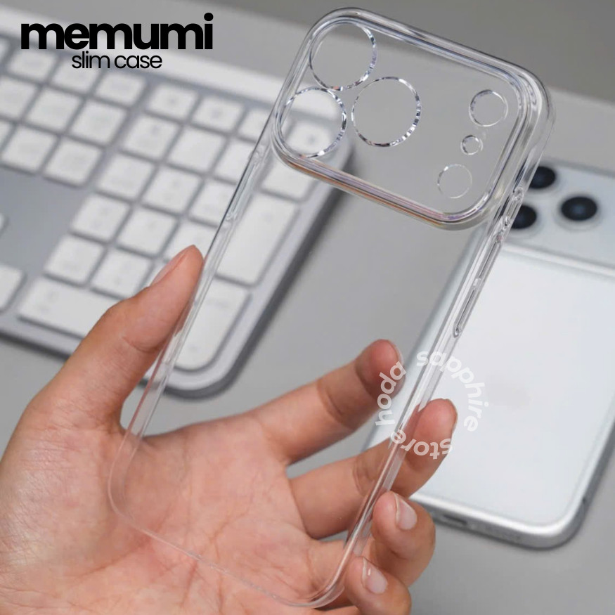 [Chính Hãng] Ốp Lưng Memumi Ultra Slim Trong Suốt, Siêu Mỏng 0.33mm, Tích Hợp MagSafe Cho iPhone 13 - 17 Series Chống Ố