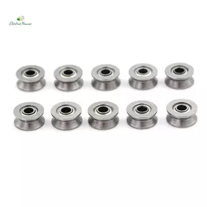 10 chiếc HCS Deep V Groove Sealed Guide Line Tra Pulley Ball Bearing 3 * 12 * 4mm mới