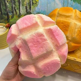 SENRTY Bánh mì Fidget giác quan, Trang trí bánh mì tăng chậm Đồ chơi mực, Đồ trang trí máy tính để bàn Quá khổ Mô phỏng Quả dứa thực tế Bun Squishy Quà tặng sinh nhật