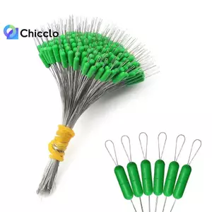 300 Cái / Pa Câu Cá Bobber Hình Bầu Dục Bla Silicon Nút Chặn Không Gian Đậu Kết Nối Dây Câu Phụ Kiện Câu Cá Đẹp