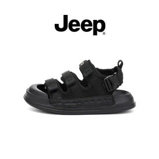 JEEP Phong Cách Mới Giày Sandal Trẻ Em Mũi Che Phủ Mùa Hè Thoáng Khí Chống Trơn Trượt Đế Mềm Bé Trai Bé Gái Giày Đi Biển