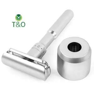 Đế dao cạo Solo / Đế chải bằng hợp kim nhôm có thể điều chỉnh Giá đỡ dao cạo an toàn [mới]