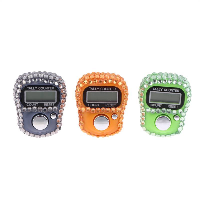 JINHF Mini 7 Màu Lấp Lánh Kim Cương Giả Ngón Tay Dụng Cụ Tally Bền Đẹp Cho Các Lớp Cầu Nguyện Thủ Công Và Thiền HOT