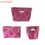 Túi trang điểm FAVORITEGOODS, Túi ly hợp hoa vải Polyester họa tiết hoa, Dây kéo di động Đóng cửa dung tích lớn Hộp đựng mỹ phẩm lưu trữ mỹ phẩm