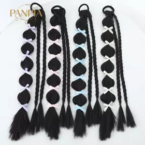 PNPIA- Khớp Nối Dài Đuôi Ngựa Bong Bóng Bện Tổng Hợp 1 Cái Cho Nữ Qui Kiểu Tóc Thay Đổi Cho Đám Cưới Và Tiệc