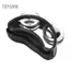 Toyuvn Chung Chân Tambourine Bằng Kim Loại Thân ABS Nhỏ Gọn Jingle Bells Shaker Cho Bộ Âm Thanh Và Phiên Jam Dây Nylon Bền 100% 1 Pc (Màu Đen)