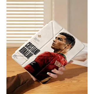 Ốp Lưng Cristiano Ronaldo cho iPad A16 Air 4/5/6/7/8 Pro 11 12.9 C Ronaldo Y-fold iPad Gen 12 11 10 9 8 7 6 5 Mini6/7