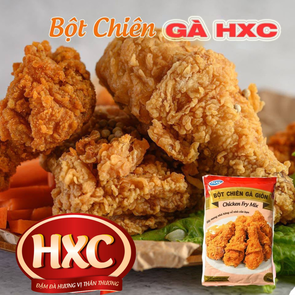 Bột Chiên Gà Giòn HXC - chuyên dùng làm gà rán - gói 100G - 200G