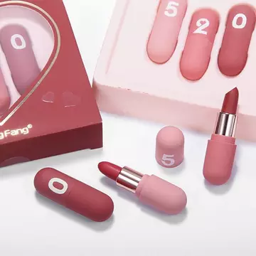 Hot 3 Chiếc Mini Capsule Lip tint Bộ Chống Nước Nhung Matte Lip Glaze liptint Chống Thấm Nước Lâu Dài ​Son môi chống thấm nước chống dính chống ẩm mịn màng