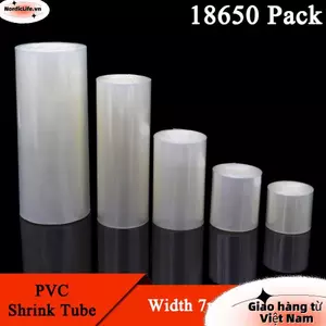 Ống co nhiệt PVC 1 mét NORDICLIFE, Vỏ bọc cách nhiệt bằng pin Lithium Bọc màng cách nhiệt, có thể thu nhỏ 30mm-200mm Chiều rộng 18650 Vỏ cáp pin Lipo