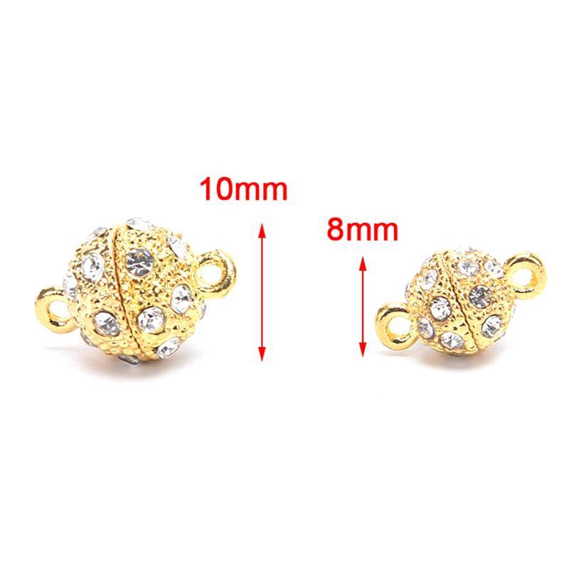 [KvJJL-t] 5 Chiếc Kim Loại Kim Loại Nam Châm Móc Vòng Tay Nelace Mạnh Từ Khóa Mới
