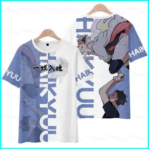 SY3 Haikyuu!! Anime Áo Thun Nữ Tay Ngắn Top Unisex Cosplay Kotaro Bokuto Tee Plus Kích Thước Thời Trang 3D Áo Sơ Mi Thường Ngày Tee YS3
