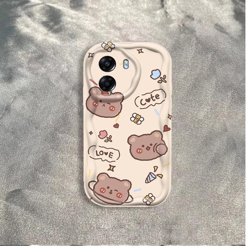 Thích hợp cho OPPO A5X A6 Pro A6X 4G 5G 3D Thẩm Mỹ Mềm TPU Rilakkuma Gấu Vỏ Điện Thoại Chống Sốc