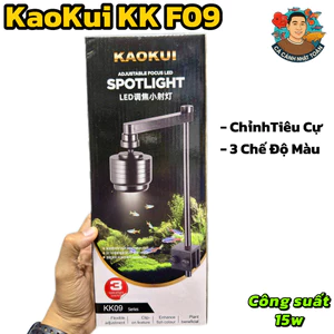 KaoKui KK F09 đèn led rọi bể cá (15w) chỉnh dược tiêu cự, có 3 chế độ màu