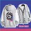 SY3 Honkai Star Rail Bạc Sói Vẽ Tay Áo Khoác Áo Khoác Tùy Chỉnh Cá Tính Full Zip Áo YS3