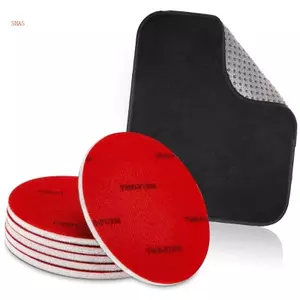 Shas 7pc Bowling Phục hồi Khăn sợi nhỏ 6 Đĩa chà nhám 500 Grit