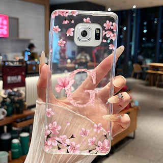 Ốp Điện Thoại Cho Samsung S6 Edge Plus Ốp Lưng Chữ Đẹp Trong Suốt Mỏng Mềm Silicon Dành Cho Samsung Galaxy S6 Edge + Vỏ