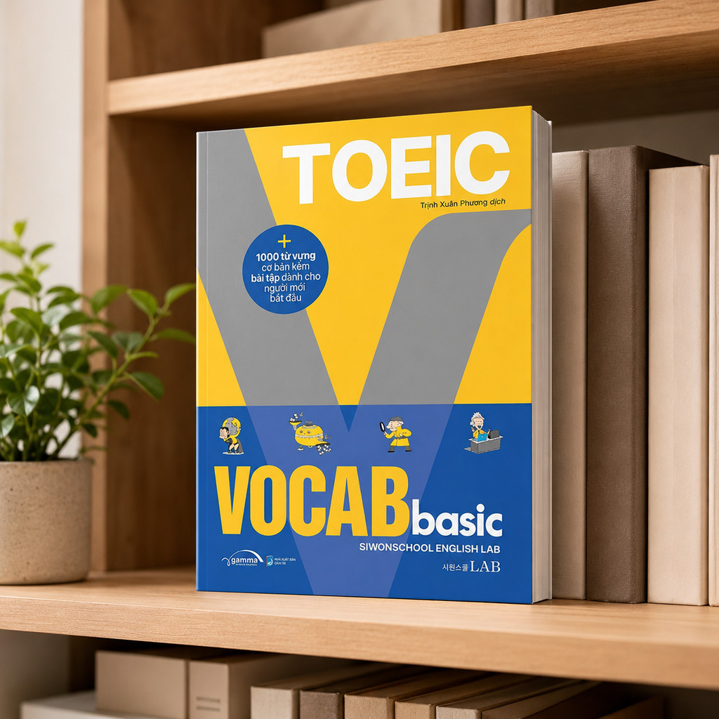 Sách - Toeic Vocab Basic - 1000 Từ Vựng Cơ Bản Kèm Bài Tập Dành Cho Người Mới Bắt Đầu (Gamma Books)