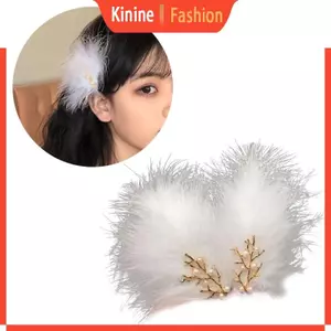 KIN Sweet Girls Kẹp Tóc Ngọc Trai Trang Trí Lông Tơ Tóc Barrettes Cho Thanh Thiếu Niên
