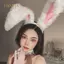 PNPIA- Cô Gái Dễ Thương Sang Trọng Tai Thỏ Dài Dây Buộc Tóc Cosplay Phụ Kiện Tóc