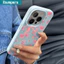 Ibumpers Ốp Điện Thoại Dễ Thương Màu Vàng Hồng Họa Tiết Nơ Hoa Silicon Mềm Chống Sốc Cho iPhone 11 12 13 14 15 16 17 Pro Max IP Plus