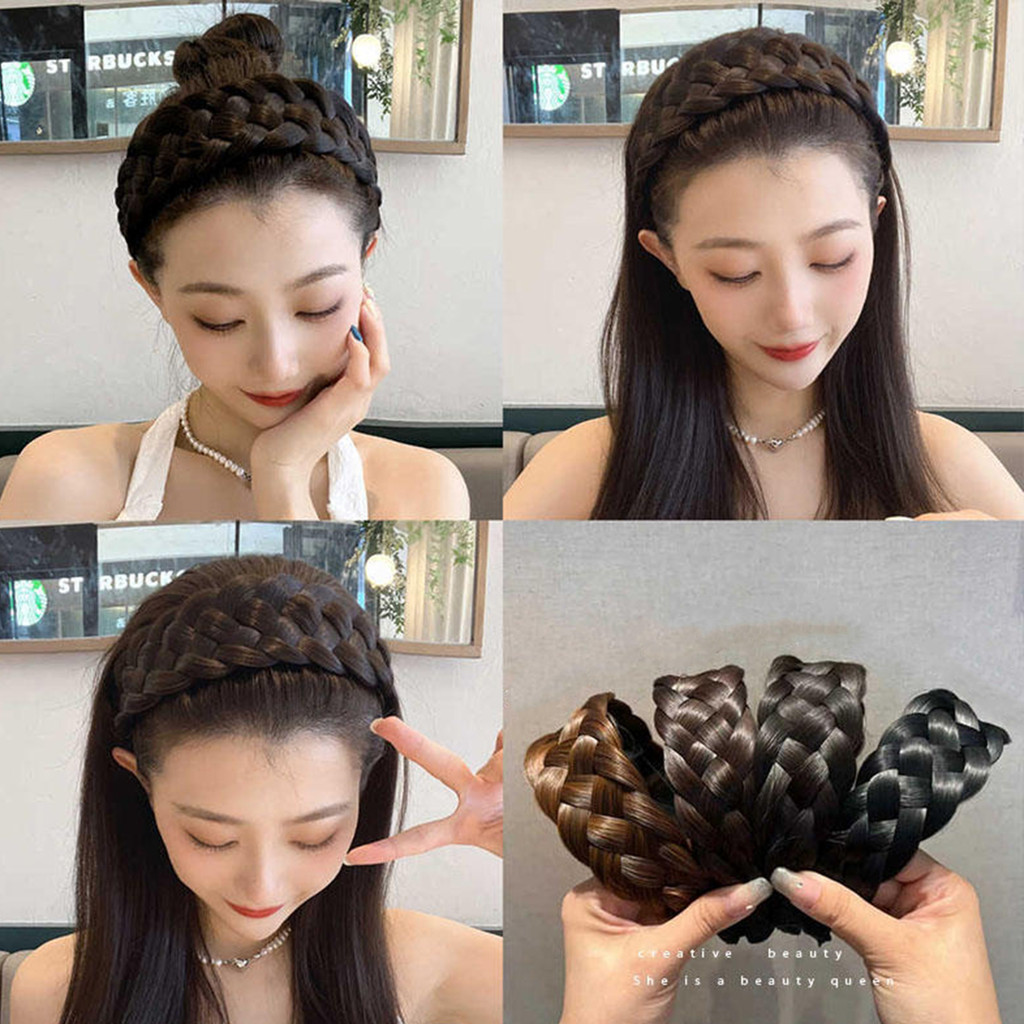 Mở Rộng Băng Đô Tóc Bện Đầu Xương Cá Sáng Tạo Cho Bé Gái