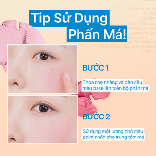 Phấn Má Hồng FWEE Mellow Dual Blush Mịn Lì, Lâu Trôi, Trang Điểm Tự Nhiên 12 Màu 7.2g