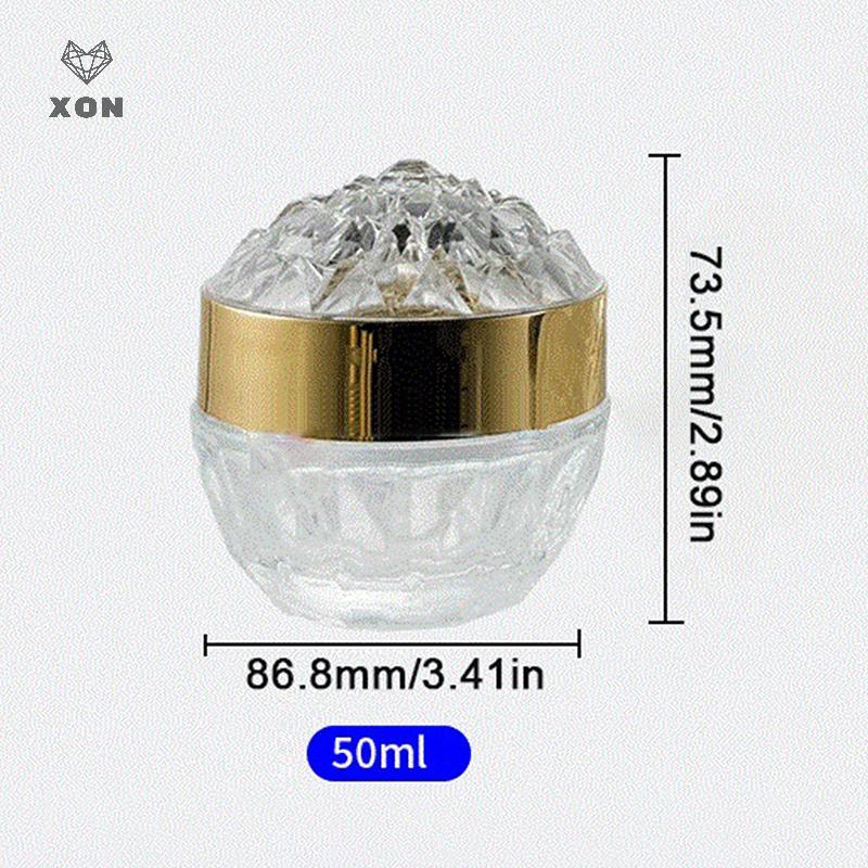 [XON] 1 chiếc Lọ kem mặt thủy tinh 50g sang trọng có nắp Hộp đựng mỹ phẩm Acrylic cho lọ kem dưỡng da Chai dưỡng da du lịch [Mina]