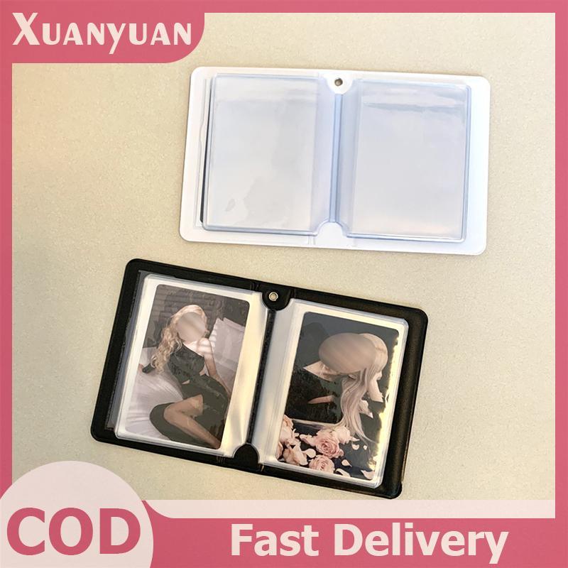 XUAN INS Hồng Đen Ren Kẻ Sọc Album Ảnh Kpop Hàn Quốc Thần Tượng Ngôi Sao Đuổi Theo Chất Kết Dính photocard Giá Đỡ 3 Inch Sưu Tập Album Sách VN