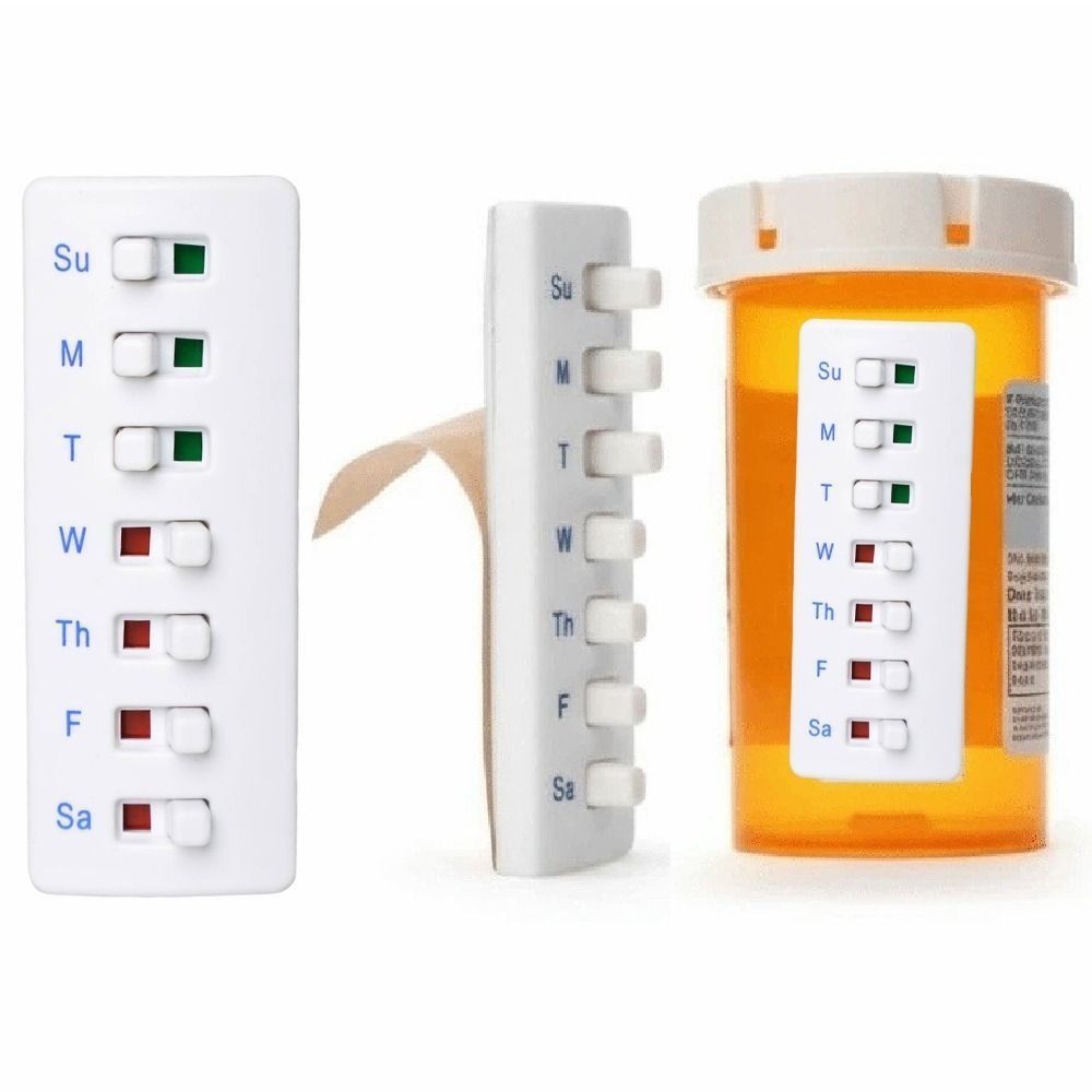 Nhắc nhở JIMMYCHOOEC, thiết kế chống trượt, lưng cong, chỉ báo mã màu, bền, máy theo dõi thuốc di động / vitamin / thú cưng