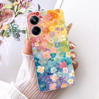 Dành Cho Realme 10 Pro + 10 Pro 5G Vỏ Tranh Họa Tiết Hoa Thanh Lịch Mới Realme 10Pro Plus 5G Vỏ Điện Thoại TPU Silicon Mềm