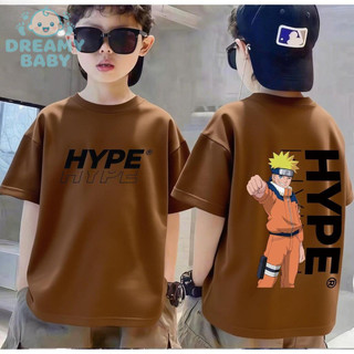 COD✅ (Hồ Chí Minh)DREAMY BABY Áo phông ngắn tay cho trẻ em, in hình ảnh Naruto, phong cách thời trang Mỹ
