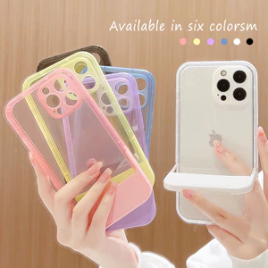 Giá đỡ vô hình Thích hợp cho iPhone16 Vỏ điện thoại 15 Apple All XS / XR Simple 11 Trong suốt 14Pro Max26.5.12