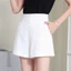 Quần short ống rộng chữ a eo cao dành cho nữ 2024 Quần short thời trang màu trắng phù hợp với mọi trận đấu 5.12