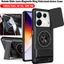 Armor Xoay Ống Kính Trượt Funda Cho Infinix Note 40 4G Ốp điện thoại Vòng Từ Tính Cho Infinix Note 40S 4G Ốp điện thoại Chân Đế Capa