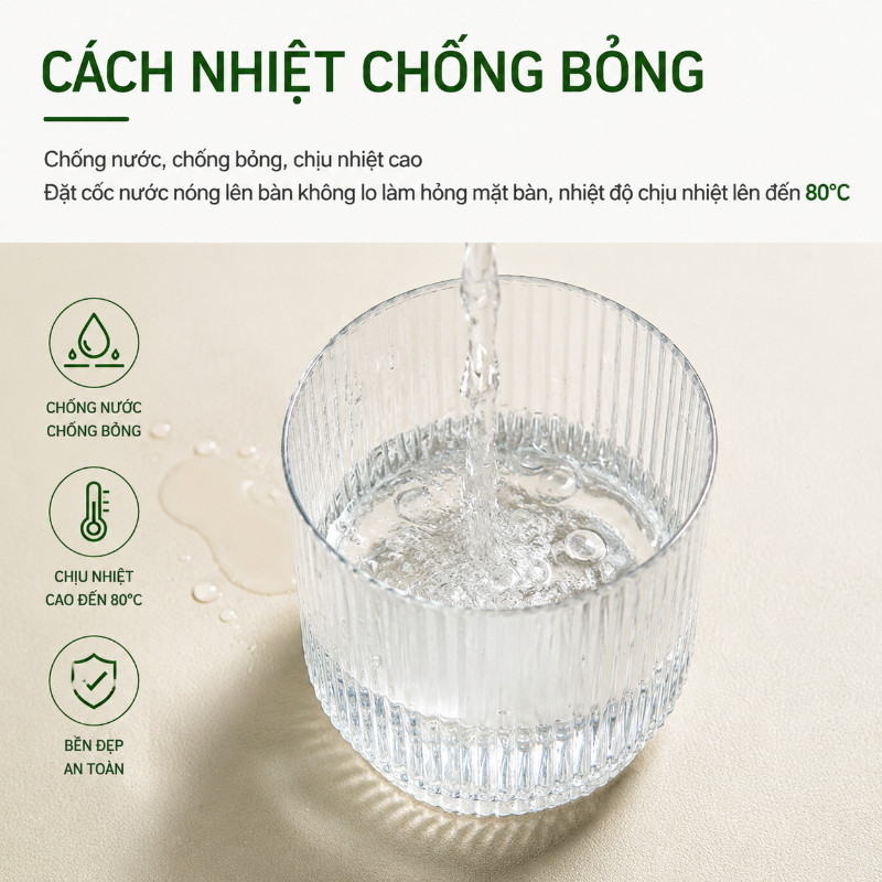 Tấm trải bàn chống thấm bằng da PVC, miếng lót bàn học pad chuột đệm laptop đa năng