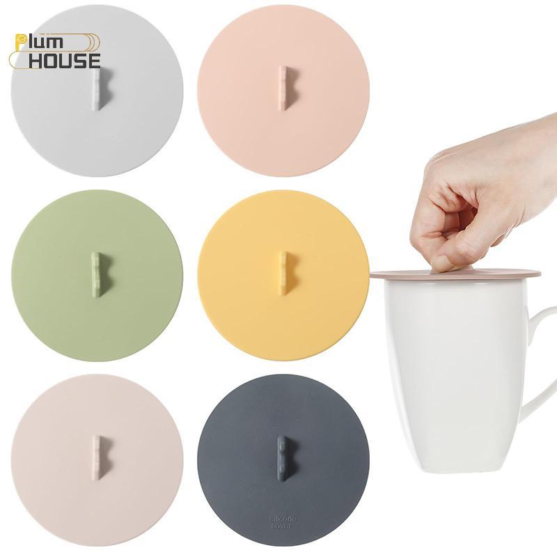 PlumHOUSE Sáng Tạo Nắp Cốc Silicon Chống Chảy Nắp Hút Cho Gốm Thủy Tinh Cốc Bát Chịu Nhiệt Kín Nắp Trà Nắp Cà Phê VN
