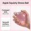 Lấy cảm hứng từ Apple Bóp Ball Soft Clear Jelly Toy Hoàn hảo để làm việc Giảm căng thẳng và chơi giác quan
