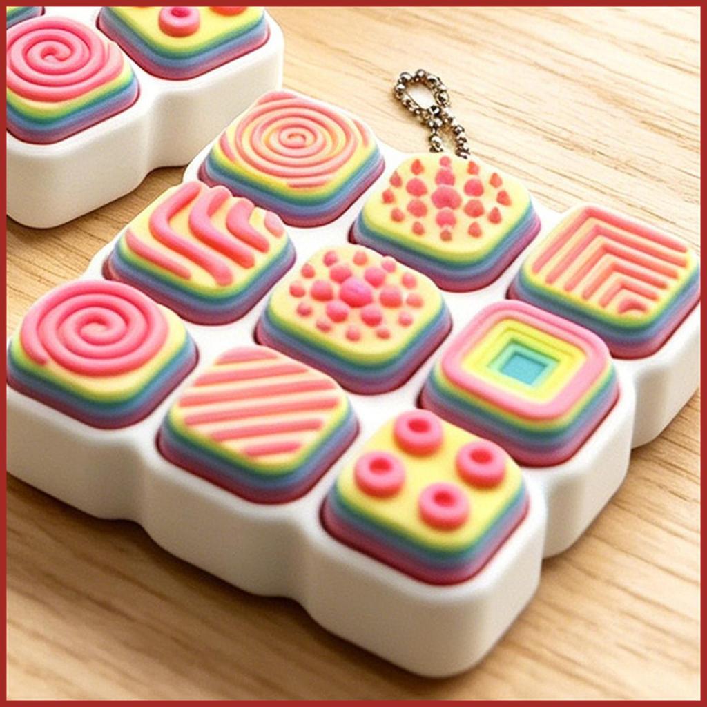 Bàn Phím Clicker Fidget Di Động Cảm Giác Đầu Ngón Tay Mặt Dây Chuyền Bàn Phím Móc Khóa Cho Lớp Học Trường Làm Việc Nhà Xe koapavn