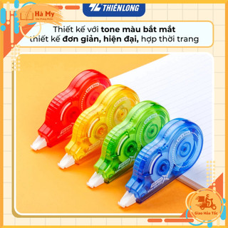 Bút Xóa Kéo Thiên Long Flexoffice FO-CT02 – Xóa Kéo Mini Nhỏ Gọn, Băng Dài 8m Siêu Dẻo Nhẵn Mịn