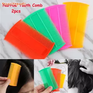 FAVORITEGOODS 2 Chiếc Lược Chấy Màu Ngẫu Nhiên Chăm Sóc Tóc Di Động Bàn Chải Làm Đẹp