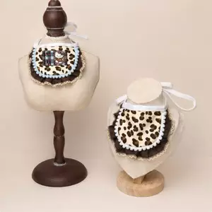 Caramel Cocoa Thú Cưng Nước Bọt Khăn Cho Chó Con Mèo Dễ Thương Phụ Kiện Mèo Siêu Dễ Thương Yếm Mèo Yếm Yếm