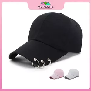 MYPANDA Hip Hop Mũ Bóng Chày Nữ Có Vòng Tròn Mũ Snapba Dành Cho Nam Nữ Unisex Bố Nón Có Thể Điều Chỉnh Phong Cách Kpop.