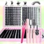 640 Chiếc D Curl Cụm Đơn Lông Mi Giả Chiều Dài Hỗn Hợp Sợi Tổng Hợp Mềm Mại Tự Nhiên Nhìn DIY Lông Mi Nối Dài Bộ