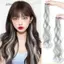 DELMER Dài Sóng Tóc Giả Fasion Vô Hình Hồng Chịu Nhiệt Sợi Liền Mạch Cầu Vồng DIY Phụ Kiện Tóc 1 Cặp Bé Gái Nhiều Màu Sắc Tóc Mảnh