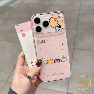 Tương thích cho iPhone 17 12 14 16 11 15 13 Pro Max 14 Plus Nhiều Màu Sắc Chấm Bi Dễ Thương Động Vật Nhỏ Avatar Corning Case